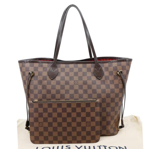 Louis Vuitton  Neverfull MM Damier Ebene Tote Bag Brown - Picture 3 of 16